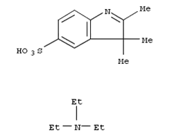 Molecular Structure of 132557-73-4 (2,3,3-Trimethyl-3H-indole-5-sulfonic acid)